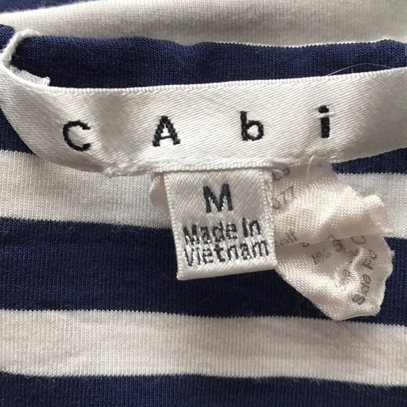 Cabi Navy & White Striped Tube Top - Picture 2 of 2